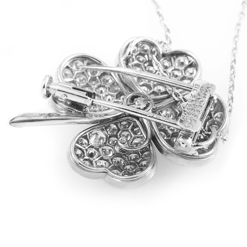 Women's Van Cleef & Arpels Cosmos Diamond Gold Pendant Necklace