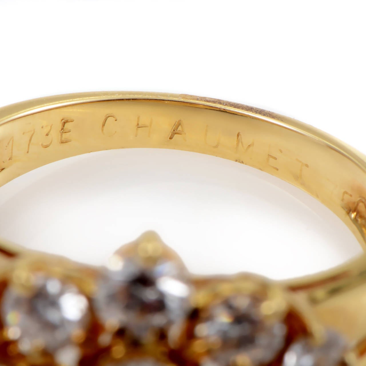 Women's Chaumet Diamond Gold Cluster Ring