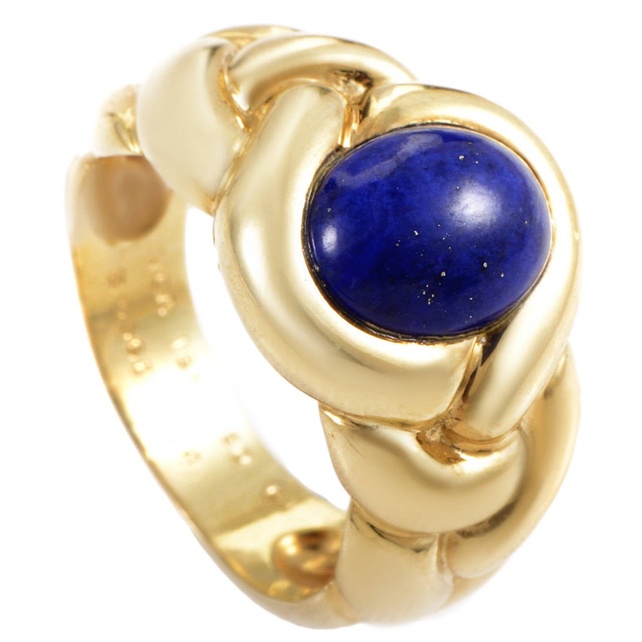 Van Cleef & Arpels Braided Lapis Gold Ring