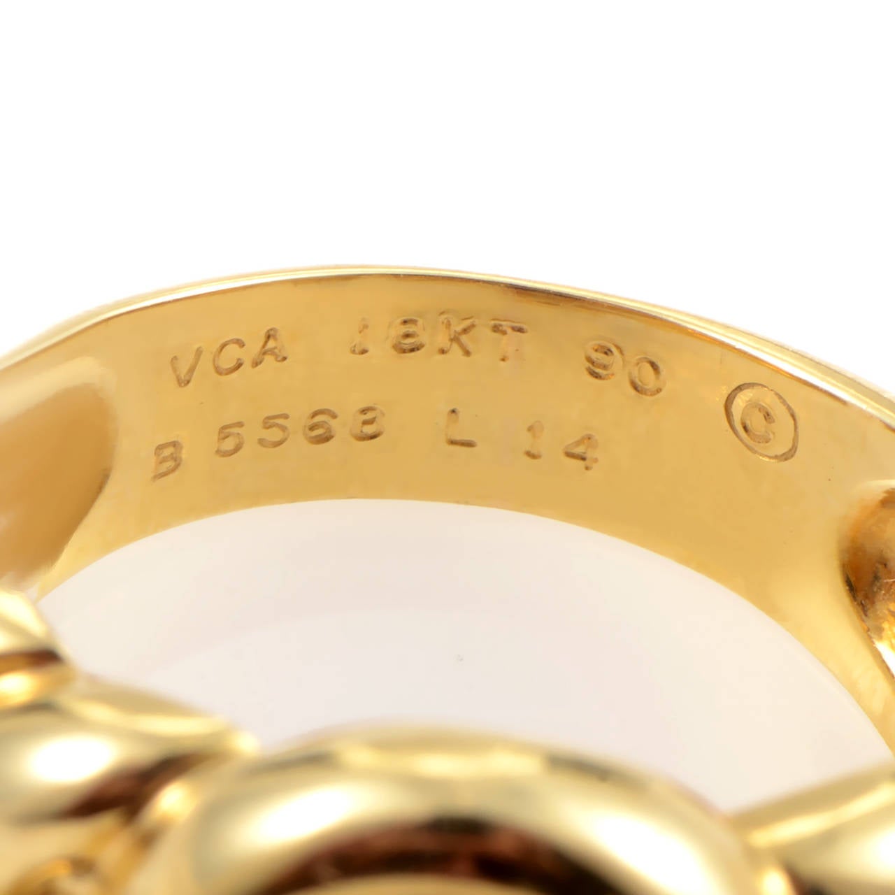 Women's Van Cleef & Arpels Braided Lapis Gold Ring