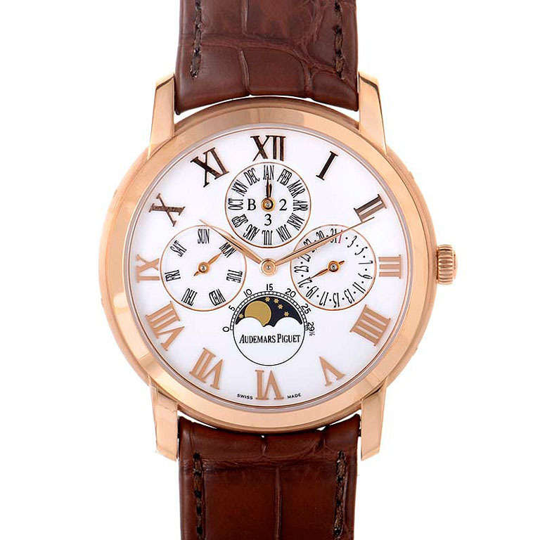Audemars Piguet Rose Gold Jules Audemars Dragon Perpetual Calendar Wristwatch