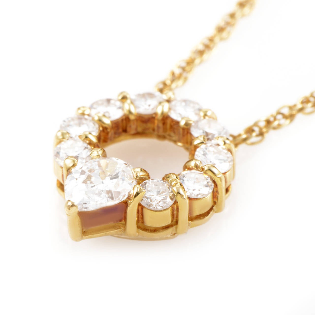 Women's Celine Diamond Gold Pendant Necklace