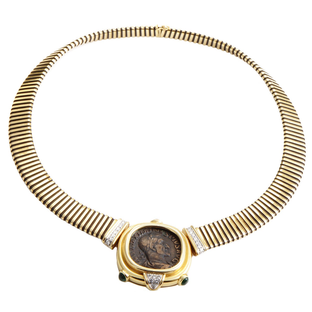 Bulgari Monete Diamond and Ancient Roman Coin of Emperor Hadrian Necklace  in 18k For Sale at 1stDibs | bulgari coin necklace, monete bulgari, bulgari  monete necklace price