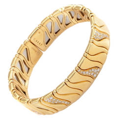 Marina B. Bracelet vague multicolore en or et diamants