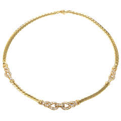 Cartier Diamond Gold Necklace