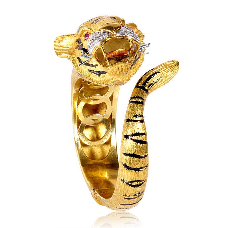 gold tiger bracelet