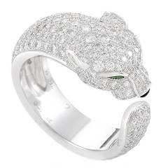 Cartier Panthere de Cartier Diamond White Gold Pave Band Ring