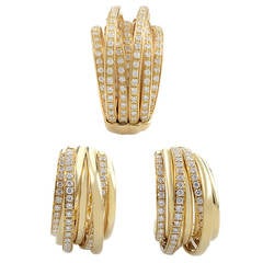 de Grisogono Allegra Yellow Gold Earring and Ring Set
