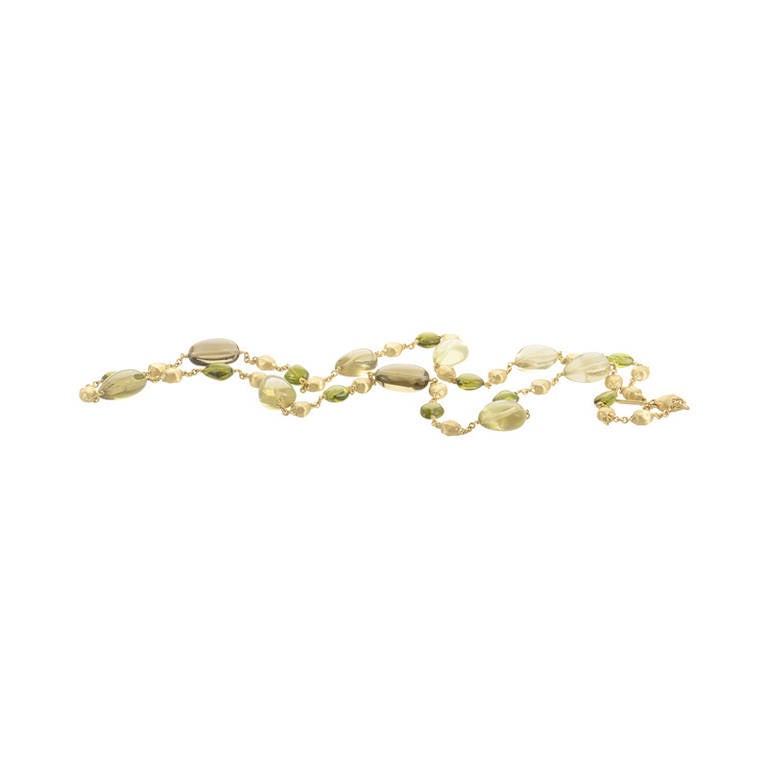 Marco Bicego Yellow Gold Gemstone Bead Necklace