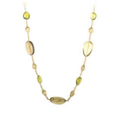 Marco Bicego Yellow Gold Gemstone Bead Necklace