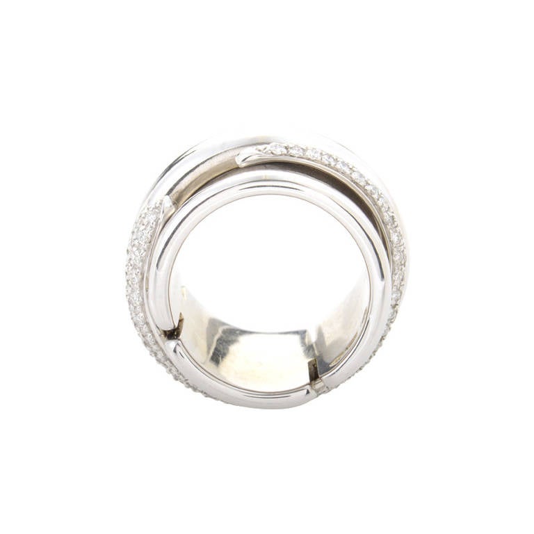 Pomellato Diamond White Gold Band Ring