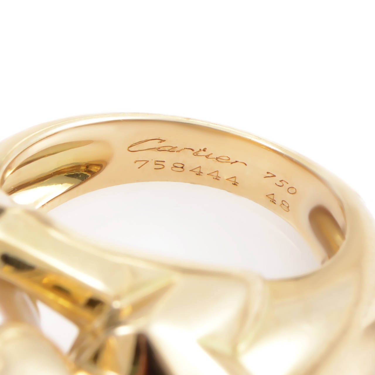 Women's Cartier Panthere Pearl Gold Ring