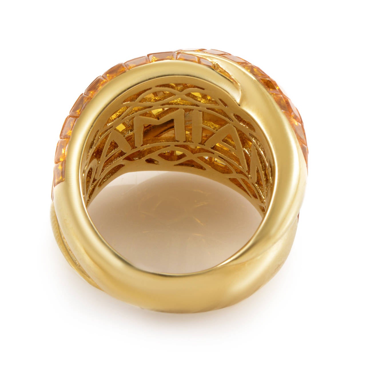 Women's Damiani Yellow Sapphire Gold Band Ring
