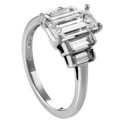 Kwiat GIA Cert 1.63 Carat Diamond Platinum Engagement Ring