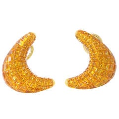 Damiani Yellow Sapphire Gold Earrings