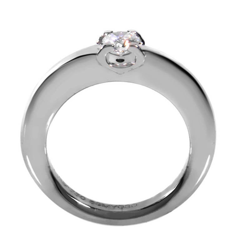 Cartier C de Cartier Diamond White Gold Engagement Ring