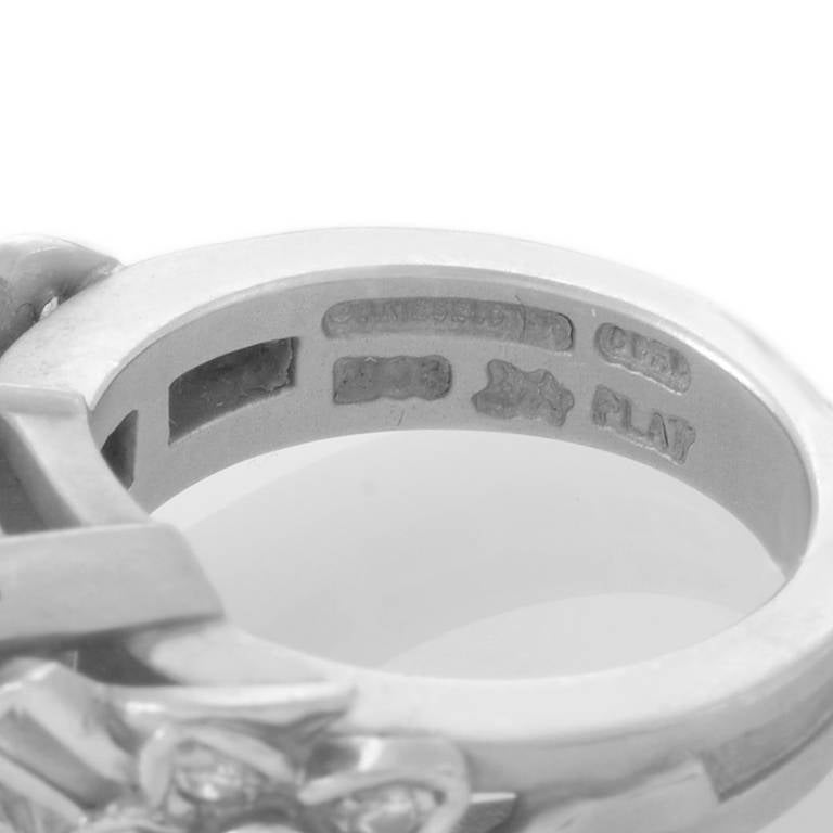 Women's Kieselstein-Cord Peridot Diamond Platinum Ring