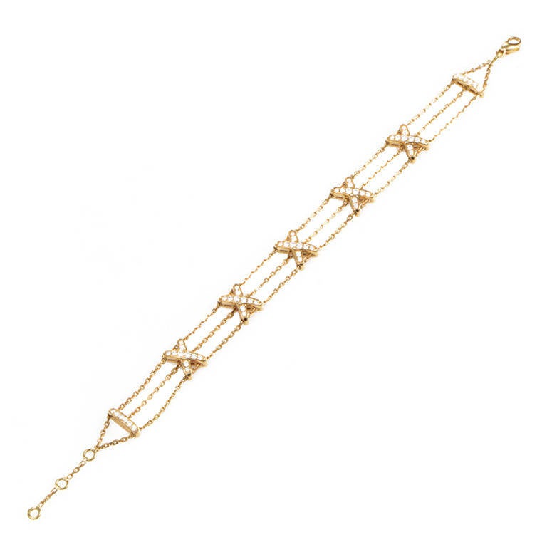 Chaumet Liens Diamond Yellow Gold Bracelet
