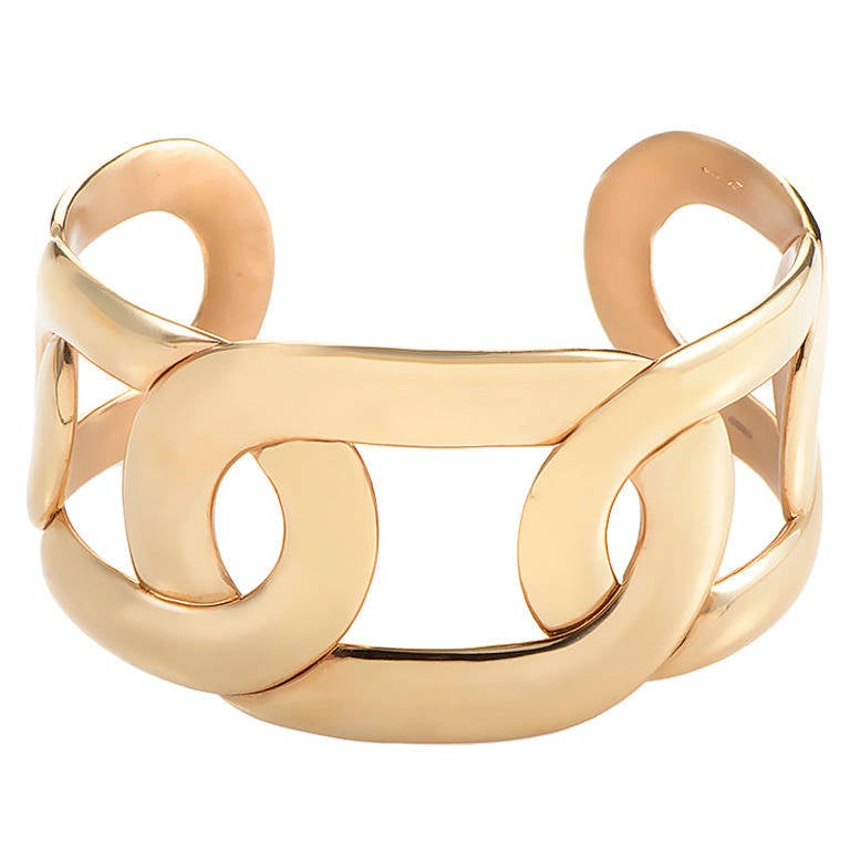 Pomellato Tango Rose Gold Openwork Cuff Bracelet