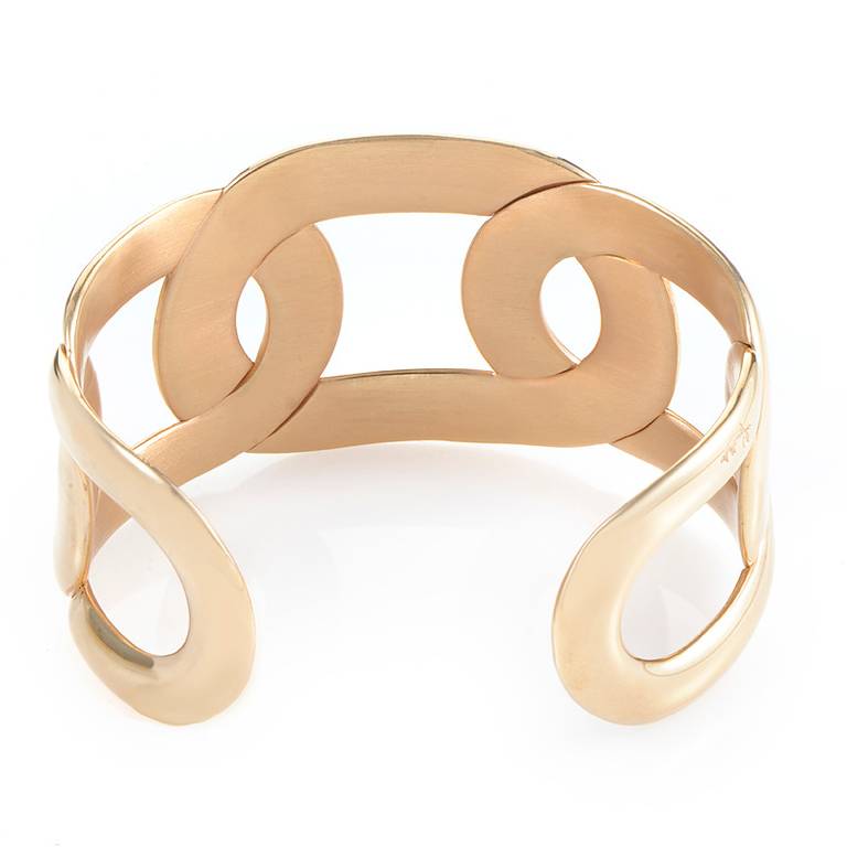 Pomellato Tango Rose Gold Openwork Cuff Bracelet at 1stDibs