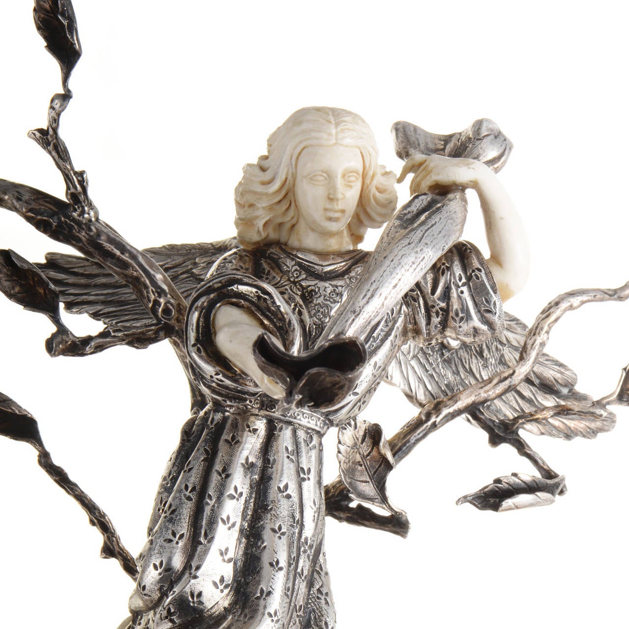 Women's or Men's Sterling Silver Nativity Statue Set