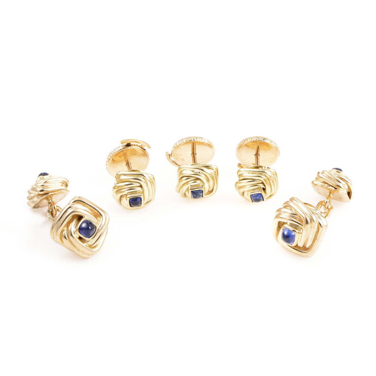 Van Cleef & Arpels Sapphire Gold Tuxedo Set
