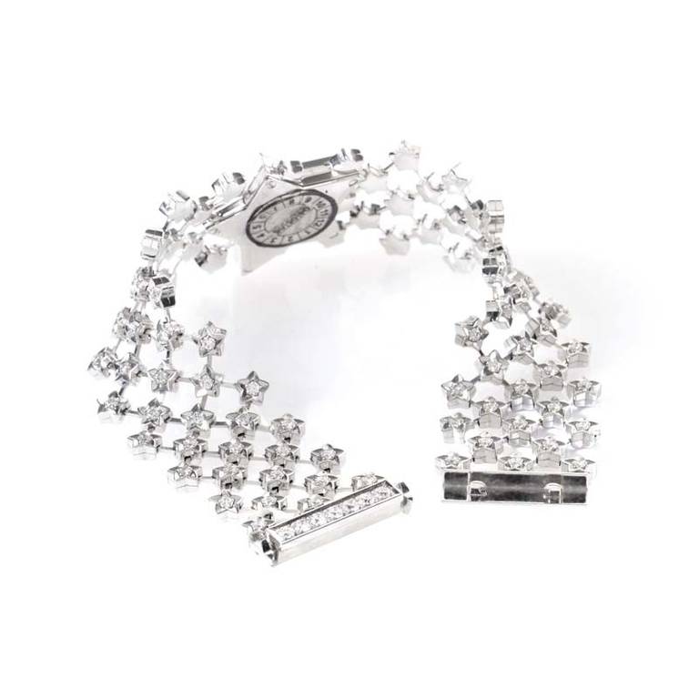 Chanel Lady's White Gold Diamond Poussiere d'Etoile Comete Bracelet Wristwatch 2