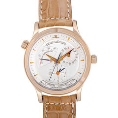 Jaeger-LeCoultre Rose Gold Master Geographic Wristwatch