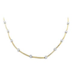 Tiffany & Co. Etoile Diamond Yellow Gold Platinum Necklace