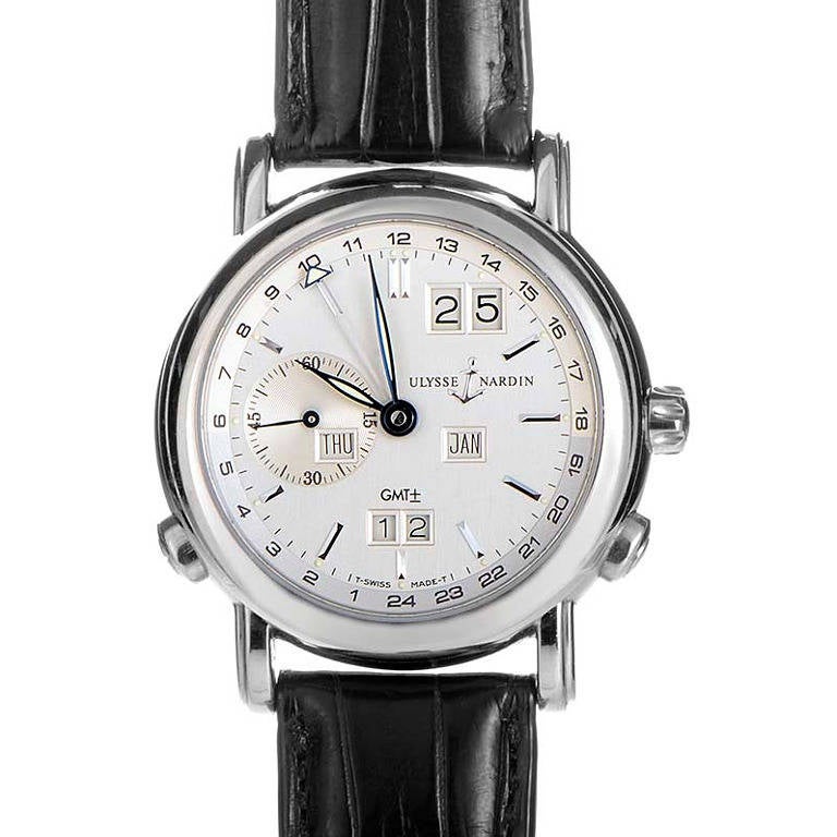 Ulysse Nardin White Gold GMT Perpetual Wristwatch