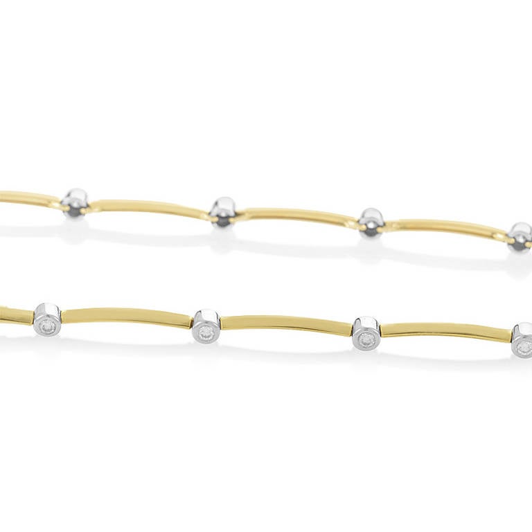Women's Tiffany & Co. Etoile Diamond Yellow Gold Platinum Necklace