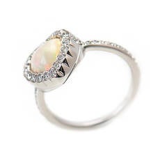 Dior Opal Diamond White Gold Heart Ring