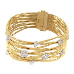 Marco Bicego Diamond Multi-Gold Studded Bracelet