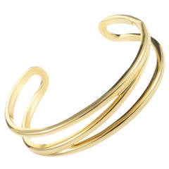Tiffany & Co. Yellow Gold Zigzag Cuff Bracelet