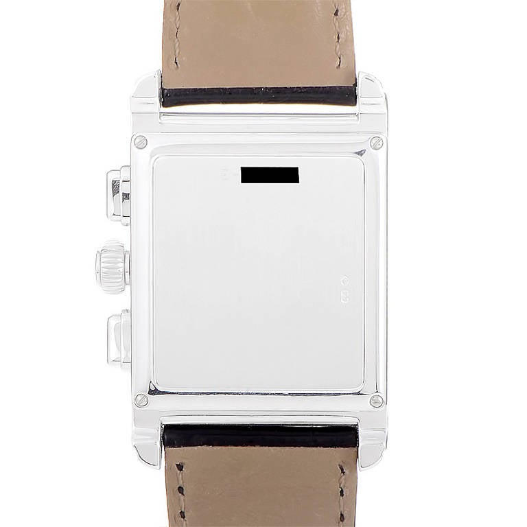 Audemars Piguet White Gold Edward Piguet Rectangular Chronograph Wristwatch In New Condition In Southampton, PA