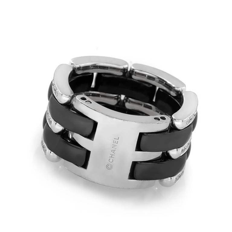 Women's Chanel Ultra Hematite Diamond White Gold Ring