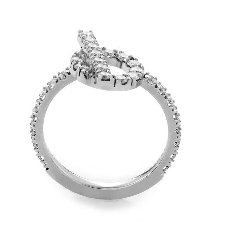 Hermes Finesse Diamond White Gold Ring at 1stDibs | hermes finesse ring