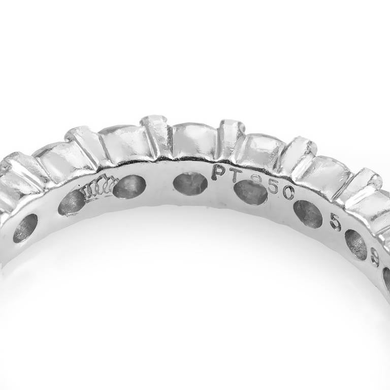Kwiat Diamond Platinum Eternity Band In Excellent Condition In Southampton, PA