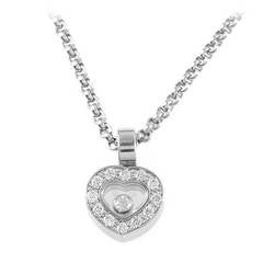 Chopard Happy Diamonds White Gold Heart Pendant Necklace