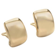Cartier Yellow Gold Huggie Clip-On Earrings