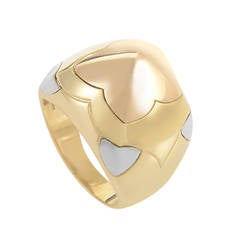 Bulgari Piramide Tri-Gold Ring