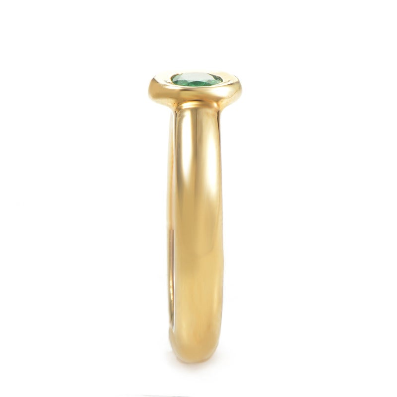 Chaumet Emerald Gold Solitaire Ring at 1stDibs | chaumet emerald ring ...