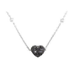 Chopard Multi-Diamond White Gold Heart Necklace