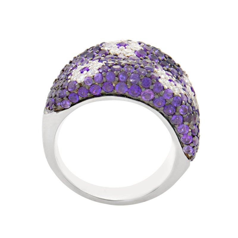 Roberto Coin Fantasia Amethyst Diamond White Gold Band ... (800 x 800 Pixel)