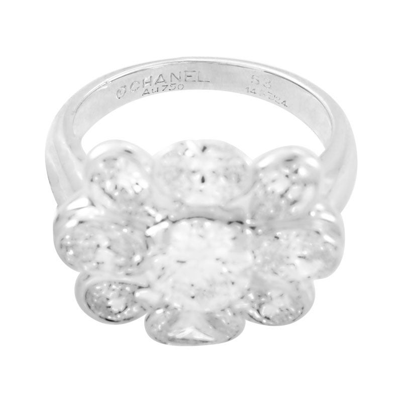 Women's Chanel Byzantine Diamond White Gold Flower Ring