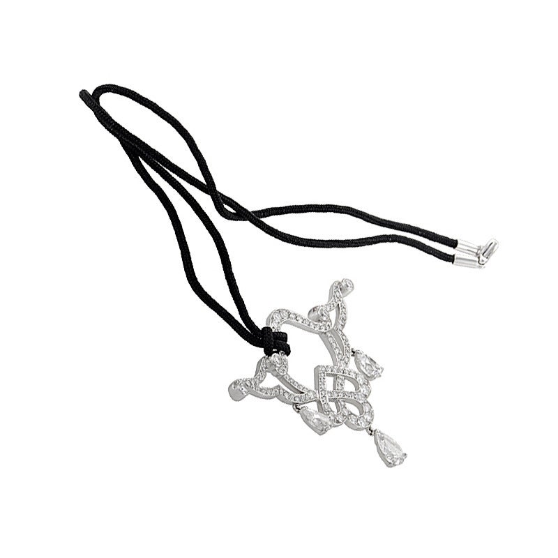 Georland Diamond Gold Openwork Pendant Necklace