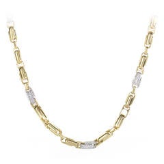 Roberto Coin Diamond Multi-Gold Necklace