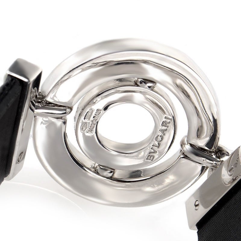 Bulgari Diamond White Gold Galuchat Bracelet