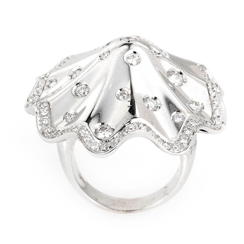 Davide Currado Diamond Gold Umbrella Ring For Sale at 1stdibs