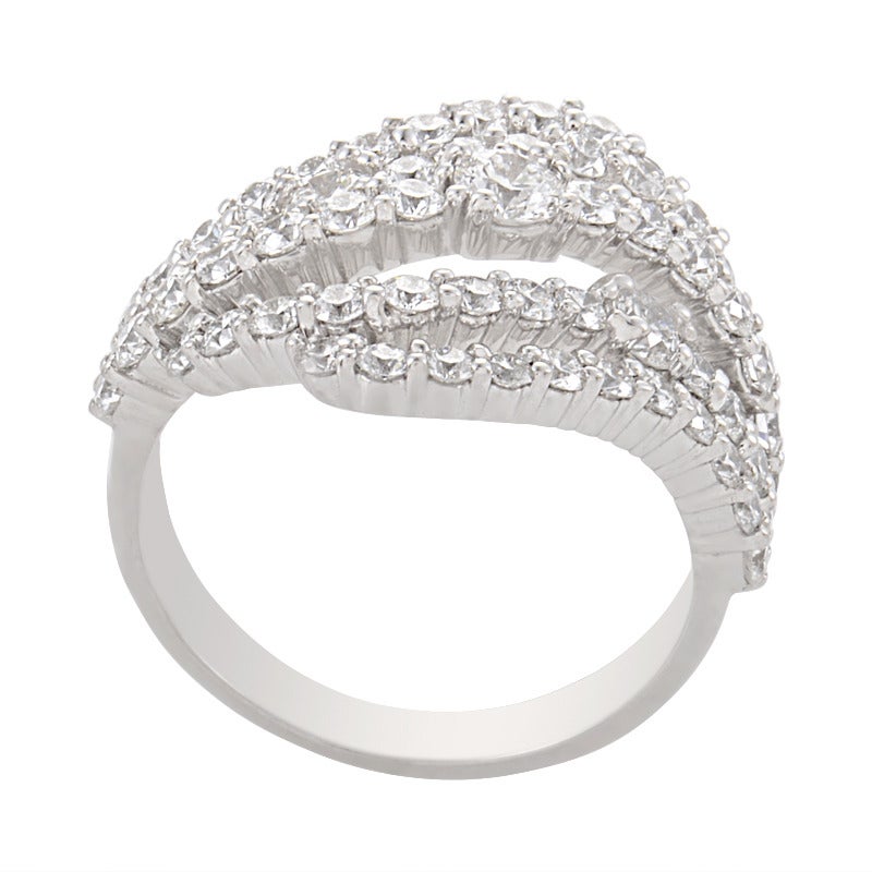 Hearts on Fire Diamond White Gold Openwork Band Ring